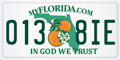 FL license plate 0138IE