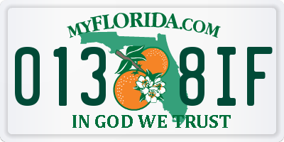 FL license plate 0138IF