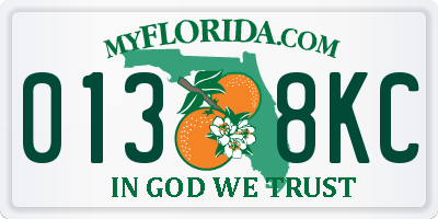 FL license plate 0138KC