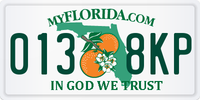 FL license plate 0138KP