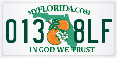 FL license plate 0138LF