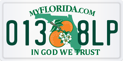 FL license plate 0138LP