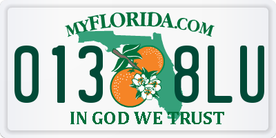 FL license plate 0138LU