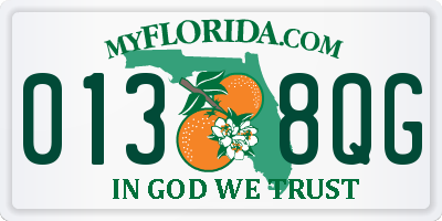 FL license plate 0138QG