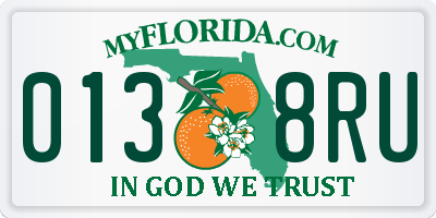 FL license plate 0138RU