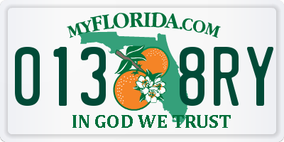 FL license plate 0138RY