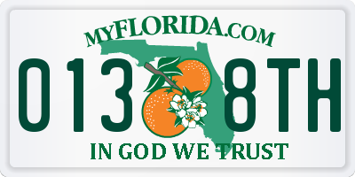 FL license plate 0138TH