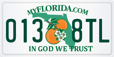 FL license plate 0138TL