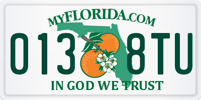 FL license plate 0138TU