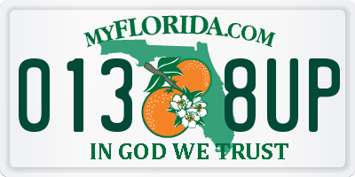 FL license plate 0138UP