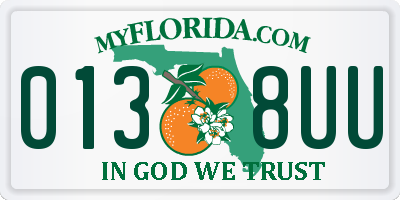 FL license plate 0138UU