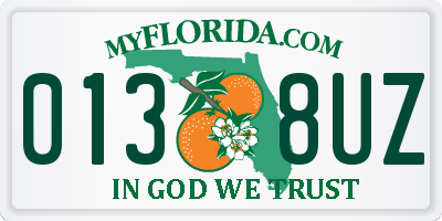 FL license plate 0138UZ