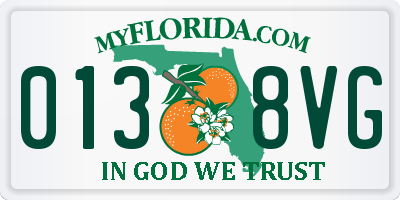 FL license plate 0138VG