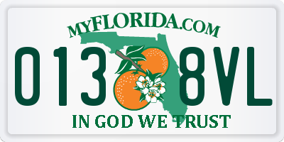 FL license plate 0138VL