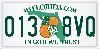 FL license plate 0138VQ