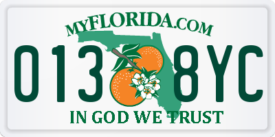 FL license plate 0138YC