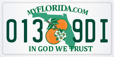FL license plate 0139DI