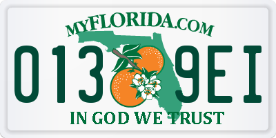 FL license plate 0139EI