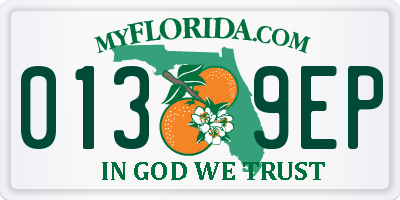FL license plate 0139EP