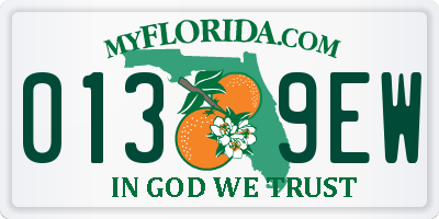 FL license plate 0139EW