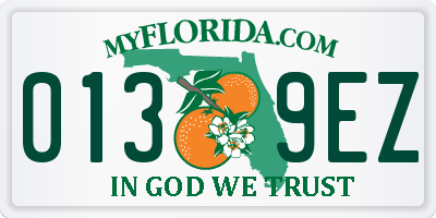 FL license plate 0139EZ