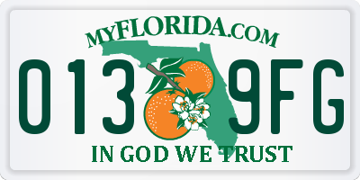 FL license plate 0139FG