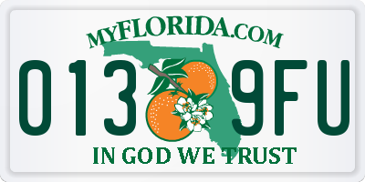 FL license plate 0139FU