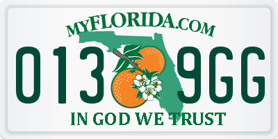 FL license plate 0139GG