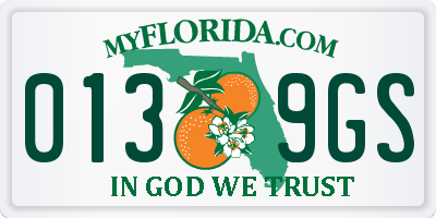 FL license plate 0139GS
