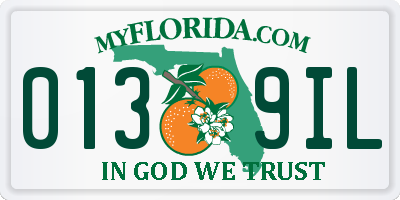 FL license plate 0139IL