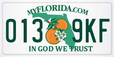 FL license plate 0139KF