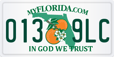 FL license plate 0139LC