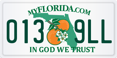 FL license plate 0139LL
