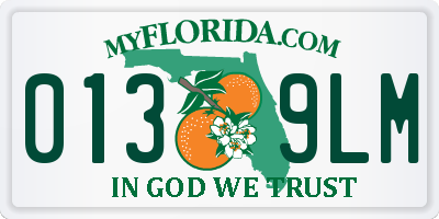 FL license plate 0139LM