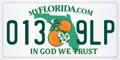 FL license plate 0139LP