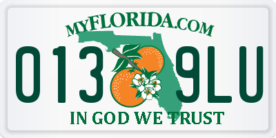 FL license plate 0139LU