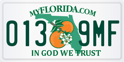 FL license plate 0139MF