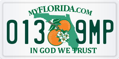 FL license plate 0139MP