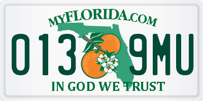 FL license plate 0139MU