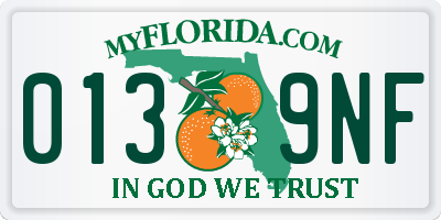 FL license plate 0139NF