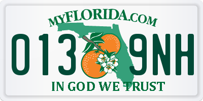 FL license plate 0139NH