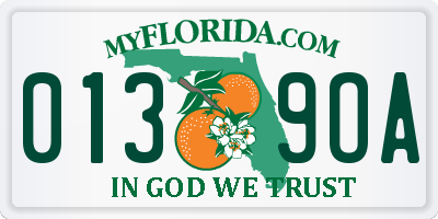 FL license plate 0139OA