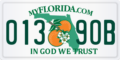 FL license plate 0139OB