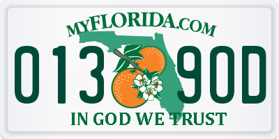 FL license plate 0139OD