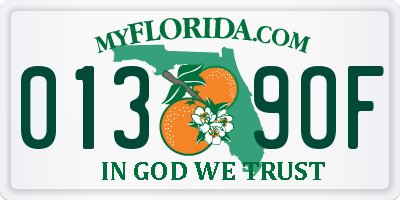 FL license plate 0139OF