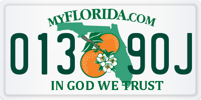 FL license plate 0139OJ