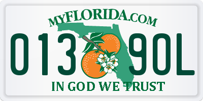 FL license plate 0139OL