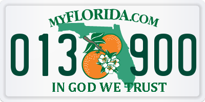 FL license plate 0139OO