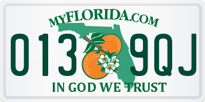 FL license plate 0139QJ