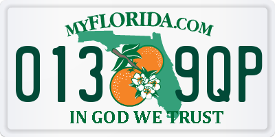 FL license plate 0139QP